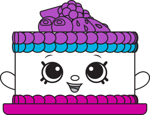 gâteau d'anniversaire [Shopkins] - fête - loisirs - smiley émoticône émoji cartoon clipart illustration - artémotic