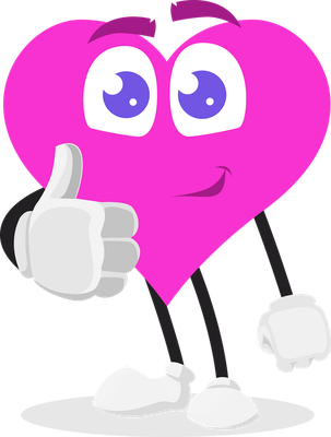 cœur saint-valentin - fête - loisirs - smiley émoticône émoji cartoon clipart illustration - artémotic