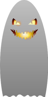 fantôme  halloween - fête - loisirs - smiley émoticône émoji cartoon clipart illustration - artémotic
