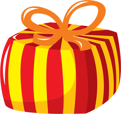 cadeau - fête - loisirs - smiley émoticône émoji cartoon clipart illustration - artémotic