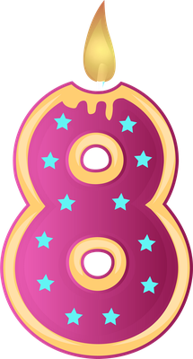 bougie d'anniversaire - fête - loisirs - smiley émoticône émoji cartoon clipart illustration - artémotic