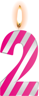 bougie d'anniversaire - fête - loisirs - smiley émoticône émoji cartoon clipart illustration - artémotic