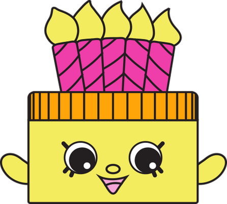 gâteau d'anniversaire [Shopkins] - fête - loisirs - smiley émoticône émoji cartoon clipart illustration - artémotic