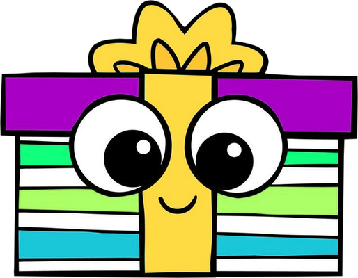 cadeau - fête - loisirs - smiley émoticône émoji cartoon clipart illustration - artémotic