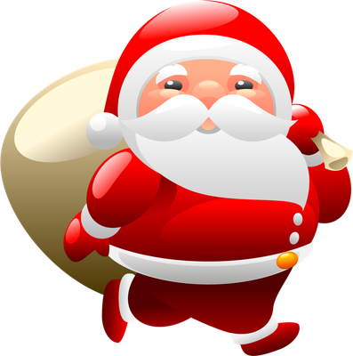 père noël - fête - loisirs - smiley émoticône émoji cartoon clipart illustration - artémotic