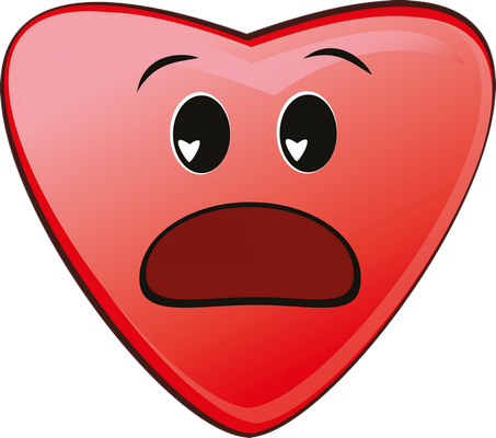 cœur saint-valentin - fête - loisirs - smiley émoticône émoji cartoon clipart illustration - artémotic