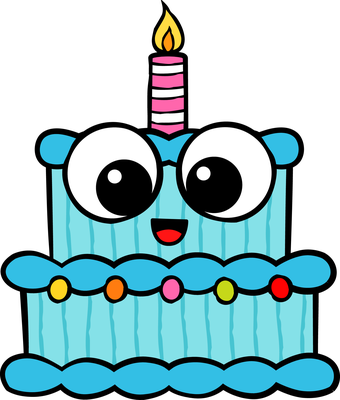 anniversaire - fête - loisirs - smiley émoticône émoji cartoon clipart illustration - artémotic