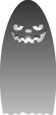 fantôme  halloween - fête - loisirs - smiley émoticône émoji cartoon clipart illustration - artémotic