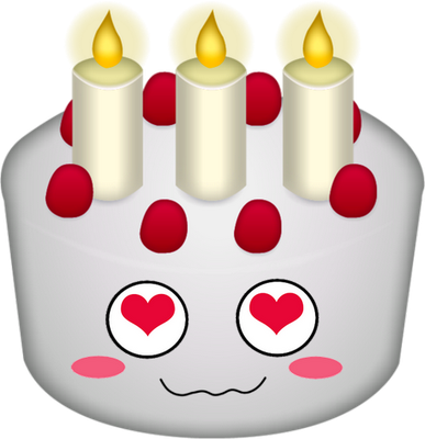 gâteau d'anniversaire - fête - loisirs - smiley émoticône émoji cartoon clipart illustration - artémotic
