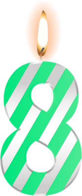 bougie d'anniversaire - fête - loisirs - smiley émoticône émoji cartoon clipart illustration - artémotic