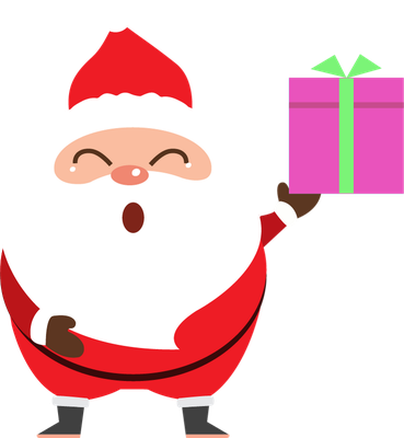 père noël - fête - loisirs - smiley émoticône émoji cartoon clipart illustration - artémotic