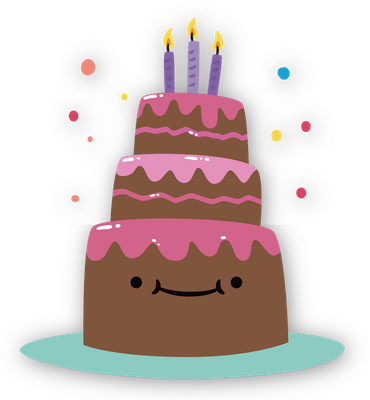 anniversaire - fête - loisirs - smiley émoticône émoji cartoon clipart illustration - artémotic