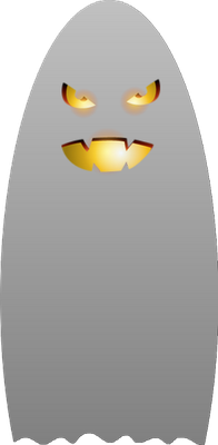 fantôme  halloween - fête - loisirs - smiley émoticône émoji cartoon clipart illustration - artémotic