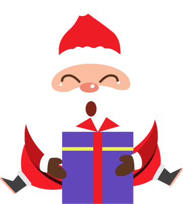 père noël - fête - loisirs - smiley émoticône émoji cartoon clipart illustration - artémotic