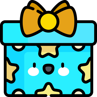 cadeau - fête - loisirs - smiley émoticône émoji cartoon clipart illustration - artémotic