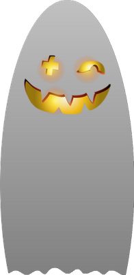 fantôme  halloween - fête - loisirs - smiley émoticône émoji cartoon clipart illustration - artémotic