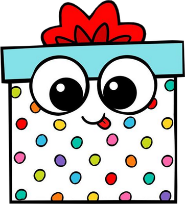 cadeau - fête - loisirs - smiley émoticône émoji cartoon clipart illustration - artémotic