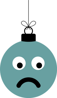 boule de noël - fête - loisirs - smiley émoticône émoji cartoon clipart illustration - artémotic