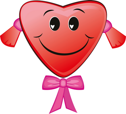 cœur saint-valentin - fête - loisirs - smiley émoticône émoji cartoon clipart illustration - artémotic