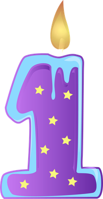 bougie d'anniversaire - fête - loisirs - smiley émoticône émoji cartoon clipart illustration - artémotic