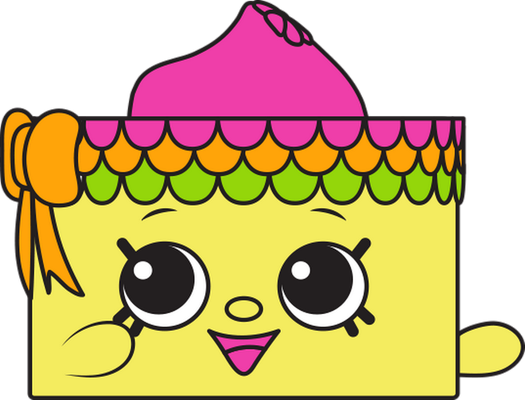 gâteau d'anniversaire [Shopkins] - fête - loisirs - smiley émoticône émoji cartoon clipart illustration - artémotic