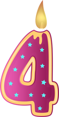 bougie d'anniversaire - fête - loisirs - smiley émoticône émoji cartoon clipart illustration - artémotic