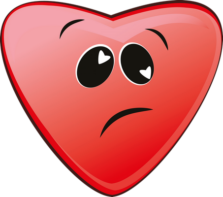 cœur saint-valentin - fête - loisirs - smiley émoticône émoji cartoon clipart illustration - artémotic