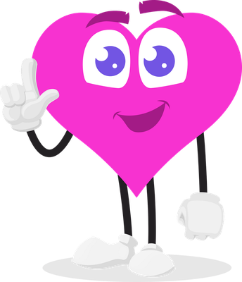 cœur saint-valentin - fête - loisirs - smiley émoticône émoji cartoon clipart illustration - artémotic