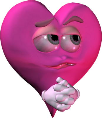 cœur saint-valentin - fête - loisirs - smiley émoticône émoji cartoon clipart illustration - artémotic