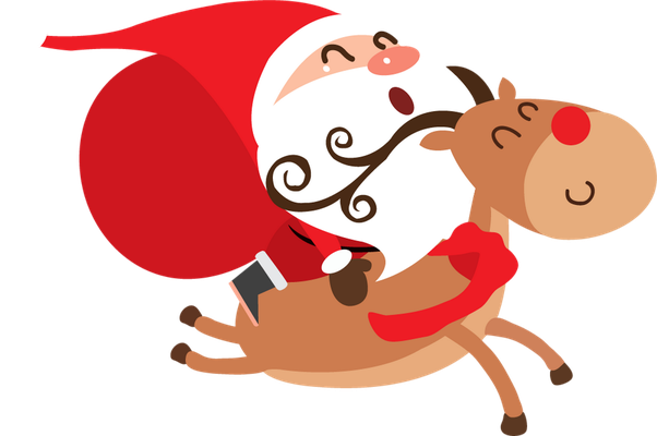 père noël - fête - loisirs - smiley émoticône émoji cartoon clipart illustration - artémotic