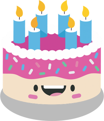 anniversaire - fête - loisirs - smiley émoticône émoji cartoon clipart illustration - artémotic