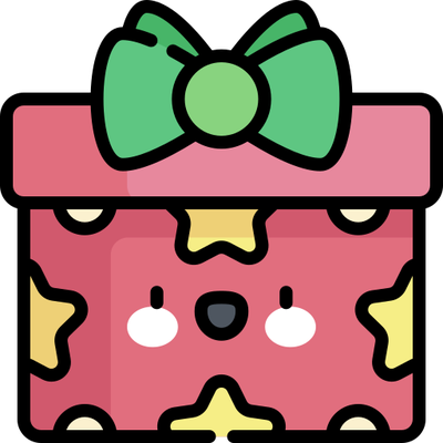 cadeau - fête - loisirs - smiley émoticône émoji cartoon clipart illustration - artémotic