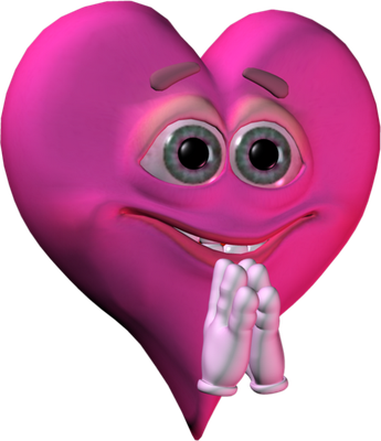 cœur saint-valentin - fête - loisirs - smiley émoticône émoji cartoon clipart illustration - artémotic