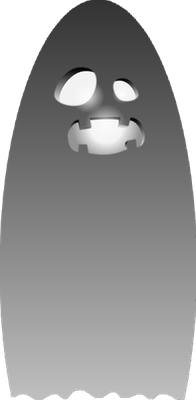 fantôme  halloween - fête - loisirs - smiley émoticône émoji cartoon clipart illustration - artémotic