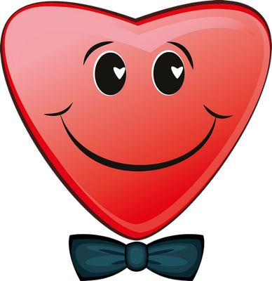 cœur saint-valentin - fête - loisirs - smiley émoticône émoji cartoon clipart illustration - artémotic