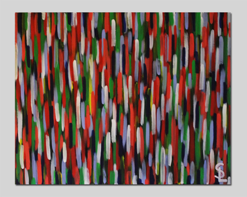 Streifen I 100 x 80 cm I Acryl auf Leinwand