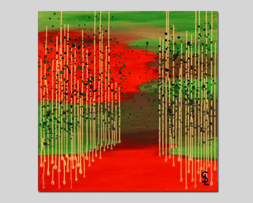 Wald I 80 x 80 cm I Acryl auf Leinwand