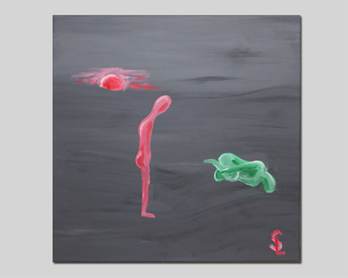 Menschlichkeit I 50 x 50 cm I Acryl auf Leinwand