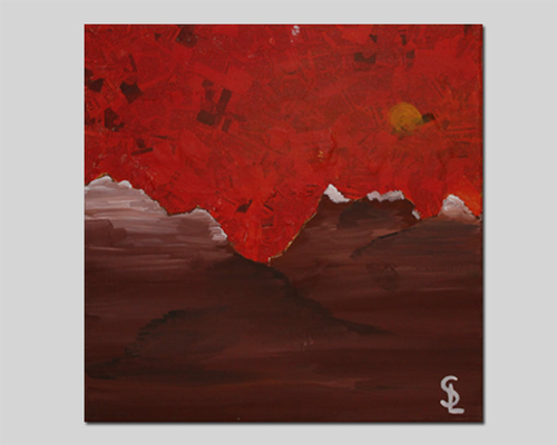 Sundown I 50 x 50 cm I Acryl auf Leinwand