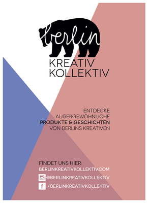 Logo and flyer design for the Berlin Kreativ Kollektiv.