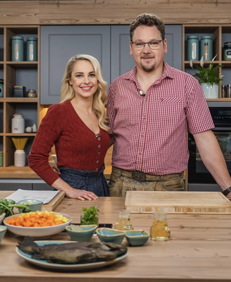 Silvia Schneider mit Jürgen Schrempf