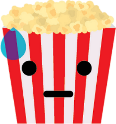 pop-corn - restauration - alimentation - smiley émoticône émoji cartoon clipart illustration - artémotic