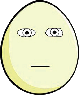 œuf - restauration - alimentation - smiley émoticône émoji cartoon clipart illustration - artémotic