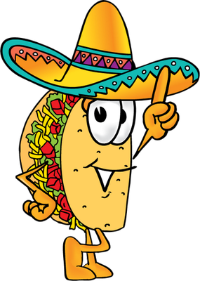 taco - restauration - alimentation - smiley émoticône émoji cartoon clipart illustration - artémotic