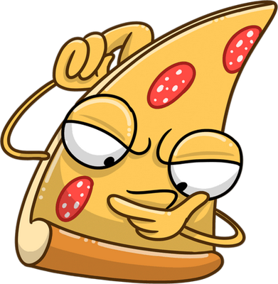 pizza - restauration - alimentation - smiley émoticône émoji cartoon clipart illustration - artémotic
