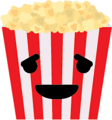 pop-corn - restauration - alimentation - smiley émoticône émoji cartoon clipart illustration - artémotic
