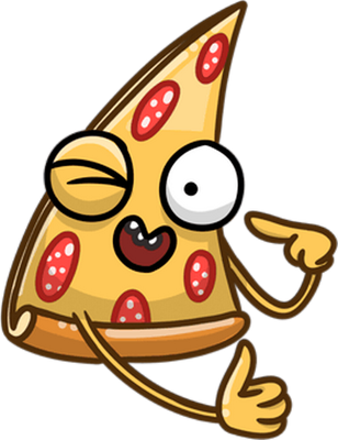 pizza - restauration - alimentation - smiley émoticône émoji cartoon clipart illustration - artémotic