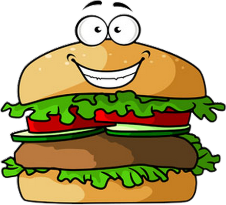 hamburger - restauration - alimentation - smiley émoticône émoji cartoon clipart illustration - artémotic