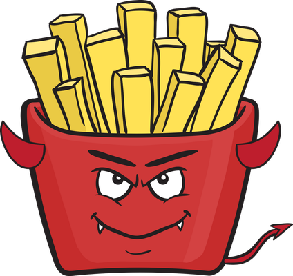 frite - restauration - alimentation - smiley émoticône émoji cartoon clipart illustration - artémotic