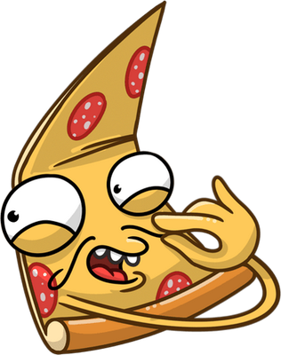 pizza - restauration - alimentation - smiley émoticône émoji cartoon clipart illustration - artémotic